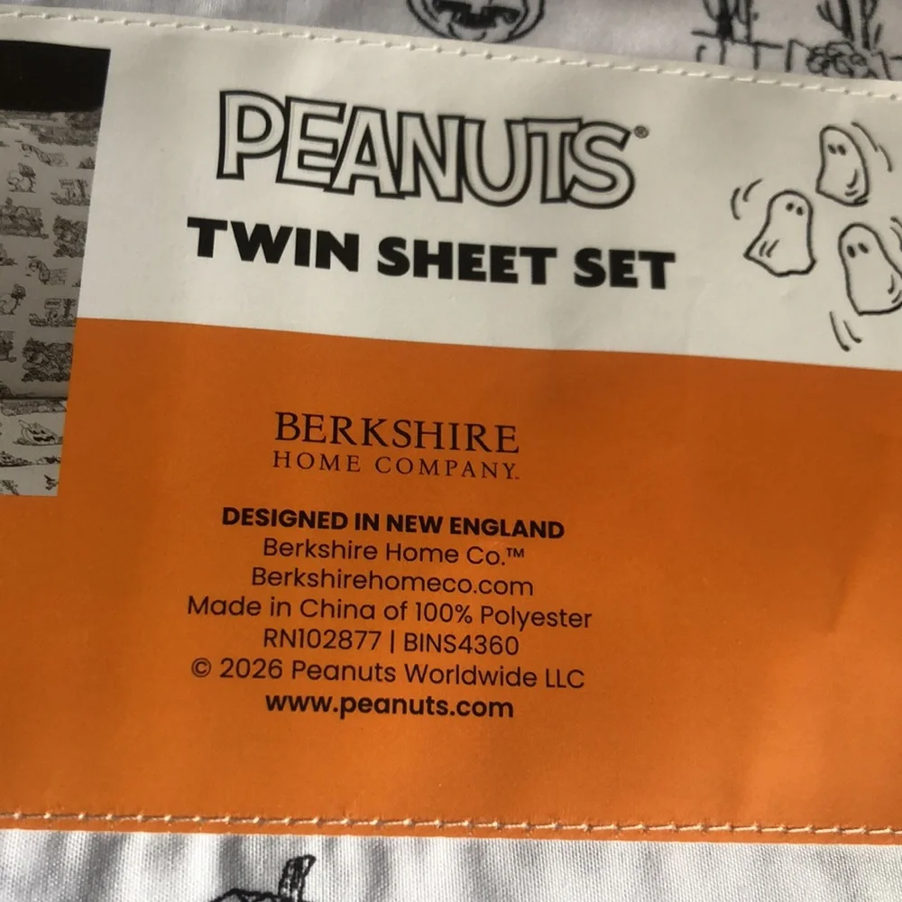 Peanuts HALLOWEEN TWIN Sheet Set